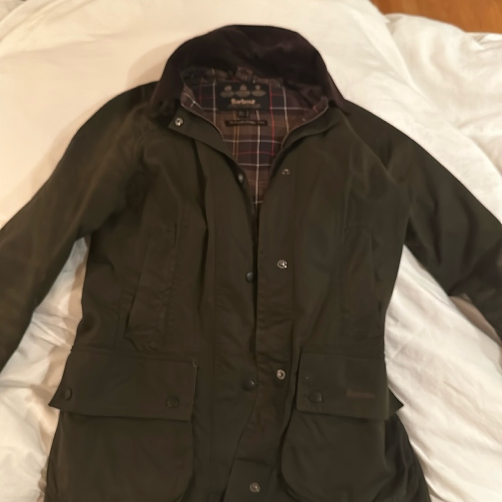 Barbour ladies wax coat.